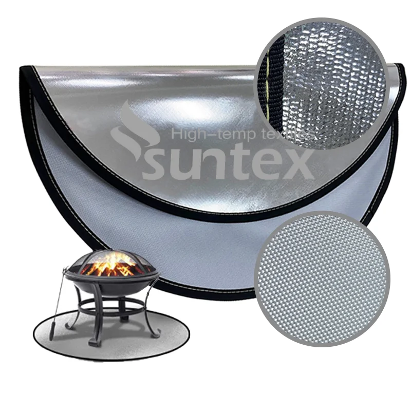 Compuye 24/32/ 36 Inch Fire Pit Mat, Fire Pit High Temp Mat, Deck