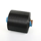 Dope Dyed Black Polyester Dyedblack Dyed Polyester Yarn Dope Dyed Black 100d DTY HIM Polyester Filament Yarn