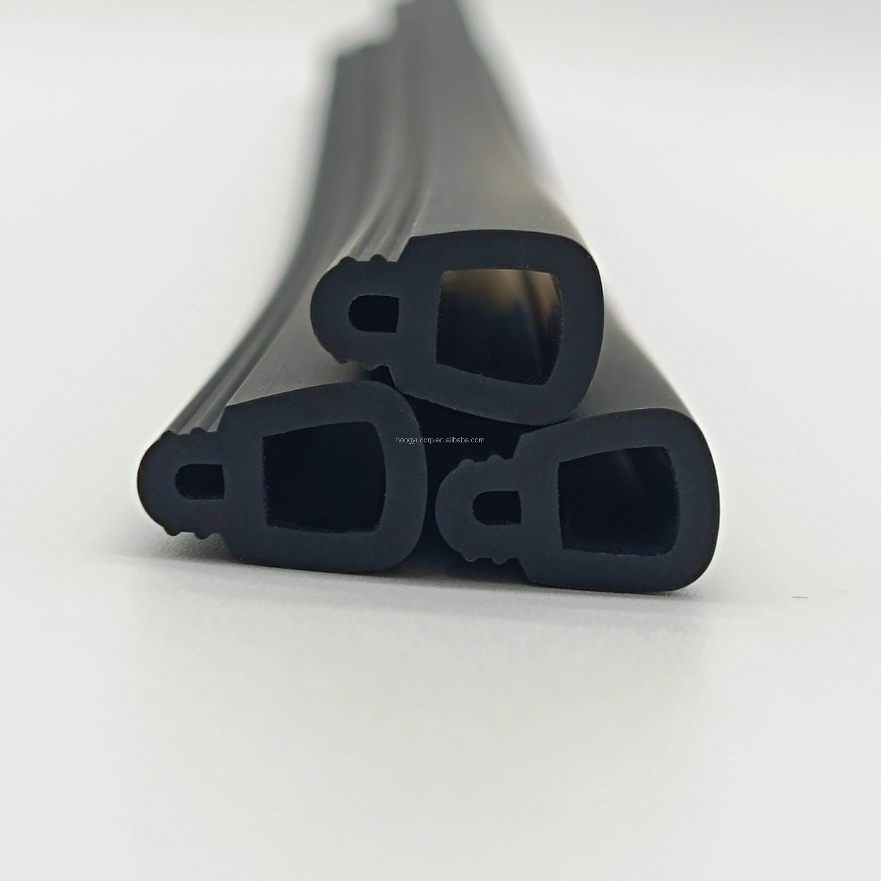 Automotive Rubber Silicone Gasket Door Windows Slotted Seal Strip Moulding Custom Cutting and Processing Services factory