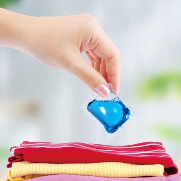 Customized 3 in 1 Clothes Washing Apparel Detergent Pods Liquid Laundry Soap Capsules