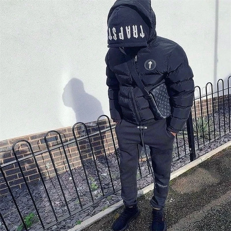 Winter Men Trapstar Jacket Aw20 Irongate Hooded Quilted Women Warm