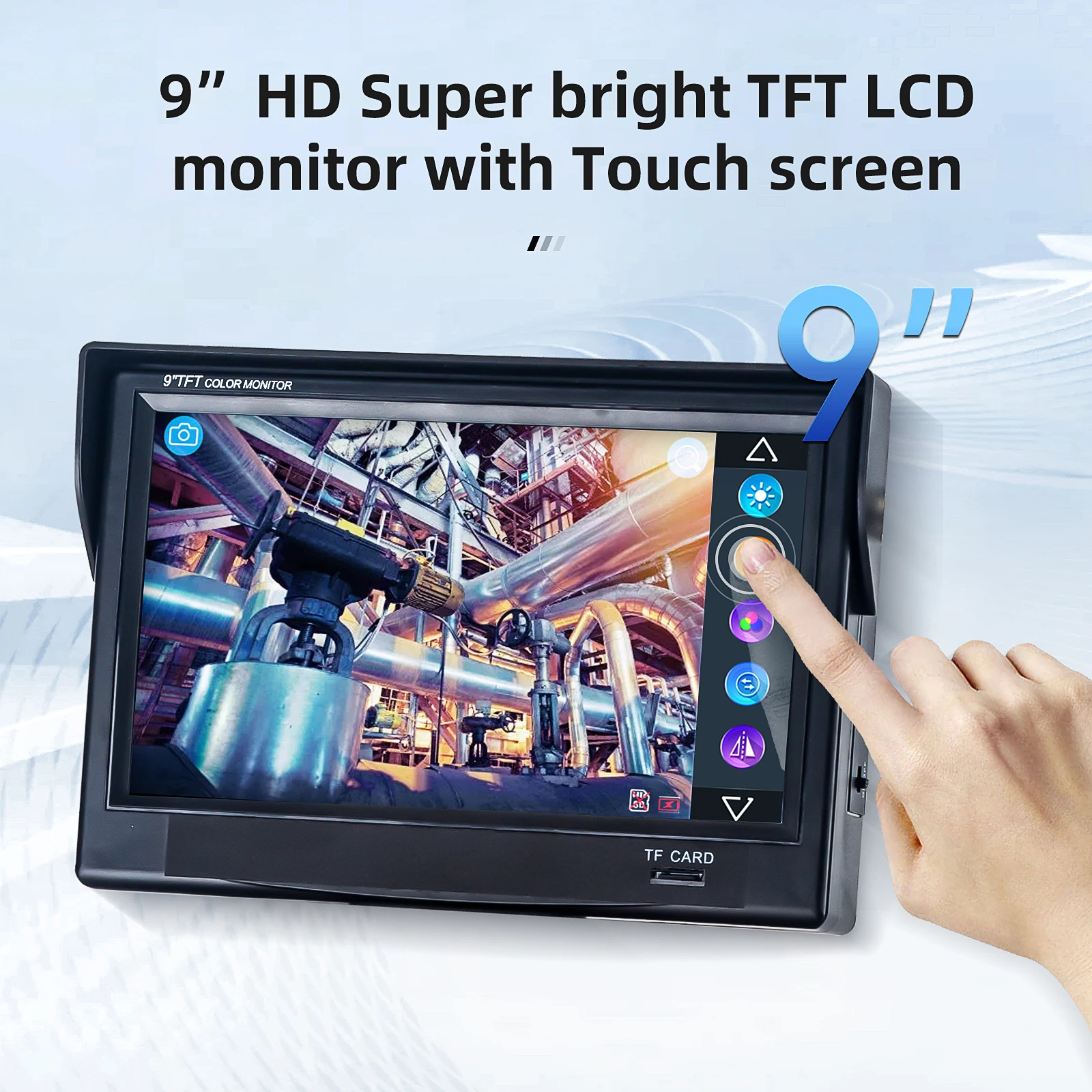 Sewer Camera 512Hz Locator&Sonde Self-leveling Meter Count 9inch HD Screen Factory Wholesale Industrial Pipe Camera Video Recording Endoscope manufacture