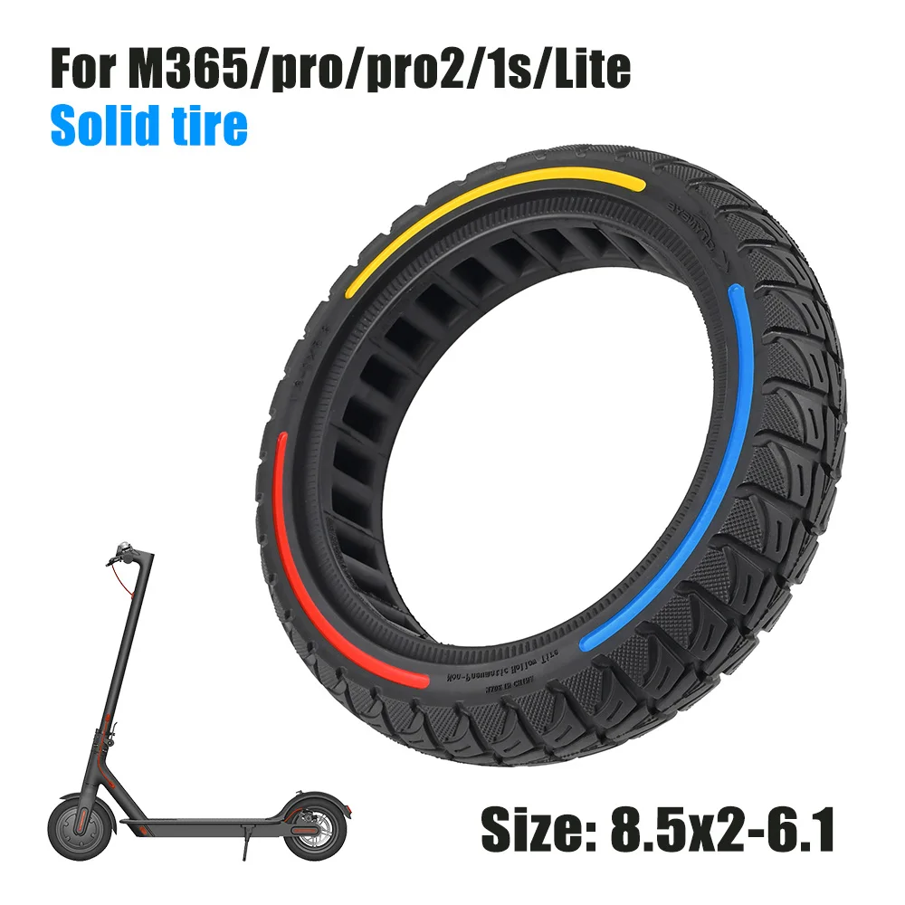 8.5*2 Inch Colorful Solid Tire for M365 Pro Electric Scooter Honeycomb Shock Tyre Electric Scooter Accessories
