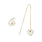 Stud Earrings New Fashion 925 Sterling Silver Heart Stud Earrings Minimalist For Women Jewelry