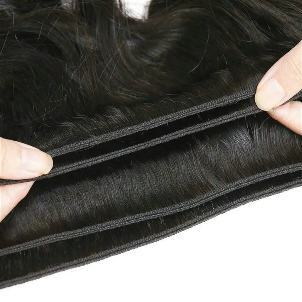 Unprocessed Vietnam Virgin Cuticle Intact Hair Bundle Vendors Bulk Double Drawn Weft Raw Indian Temple Human Hair Extensions