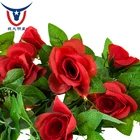 Fairy Light Artificial Rose Flower String Light Battery Powered Christmas Decoration Lamp For Valentine Wedding String