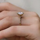Diamond Engagement Ring Rings 14k Yellow Gold 1 Ct Moissanite Diamond Engagement Wedding Ring
