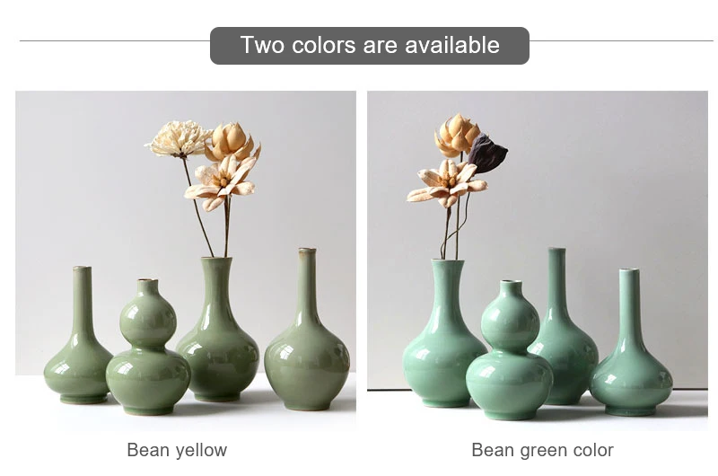 product wholesale longquan celadon vase en cramique modern decorative ceramic porcelain bud flower ceramic vases for home decor933-9
