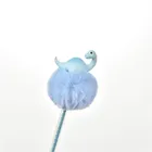 School 2020 New Wholesale Resin Dinosaur Cute Fur Ballpoint Pen School Use Advantages Ballpoint Pen