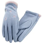 Winter Gloves Fashion Solid Color Touch Screen Students Cycling Riding Winter Warm Gloves