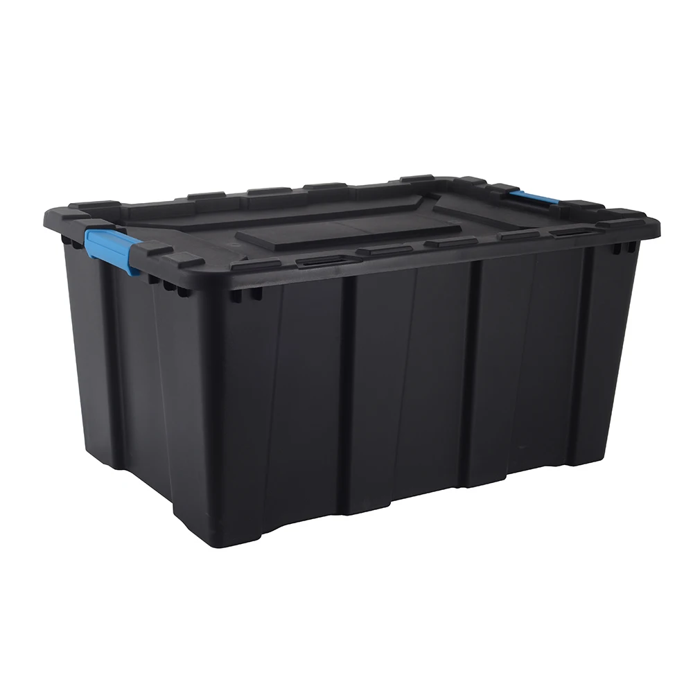 Customised 80L stackable heavy duty plastic storage box