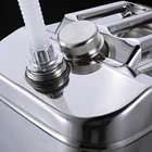 Can UMETASS Wholesale Stainless Steel Gasoline Diesel Jerry Can 20 Liter Oil Fuel Water Tank