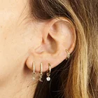 Women Earrings Earrings Hoop Earrings Hoop Aretes Fashion Women Jewelry Star And Moon Earrings Diamond Hoops