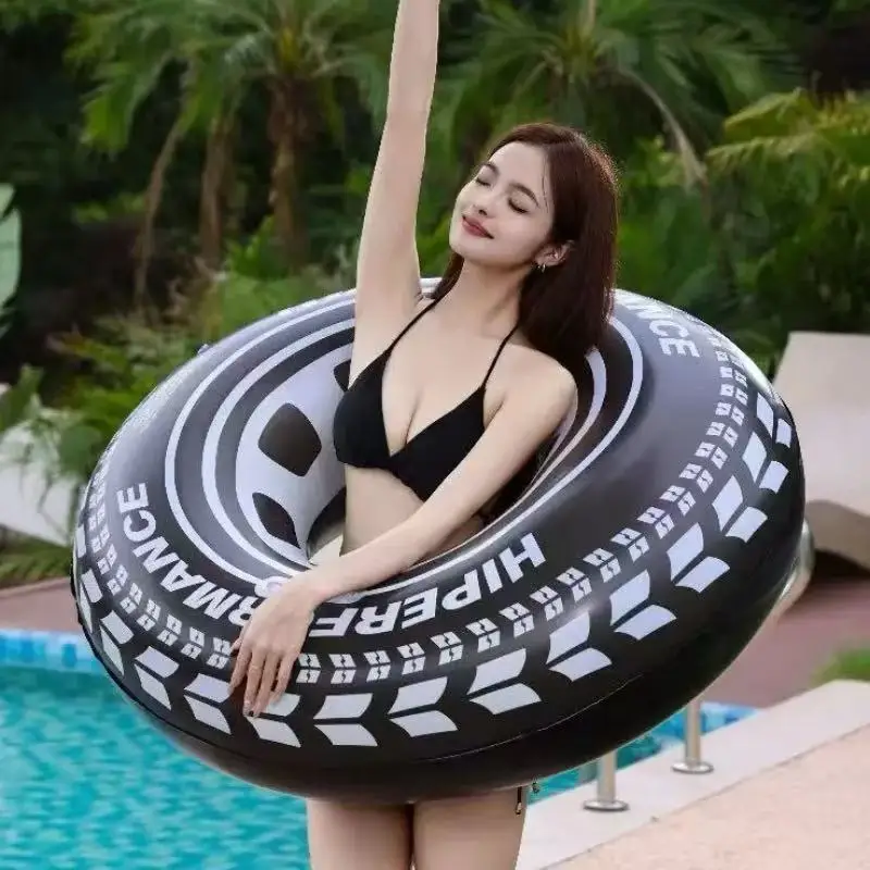 Factory Wholesale Thickened PVC Pool Water Play Inflatable Flotation Ring Tyre Type V