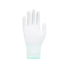 Gloves AIBUSISO White Durable And Anti-slip Pu Dipped Coated Industrial Safety Gloves