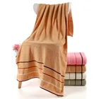 Cotton Towel Factory Custom Logo Plain Dyed 100% Cotton Soft Super Absorbent Towel