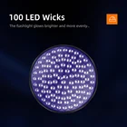Torch Flashlight 365nm 100 Led Wicks 395nm UV Torch Light Mini Rechargeable LED 365nm UV Flashlights