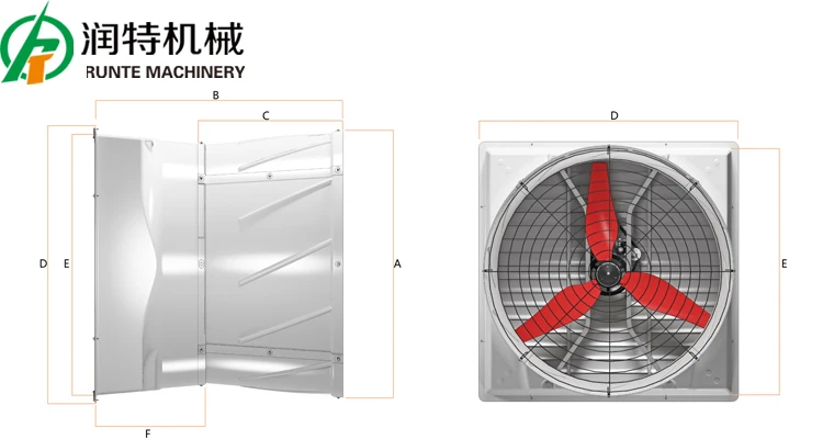 Wall Mount Frp Fan, 1630, 54inch - detail 18