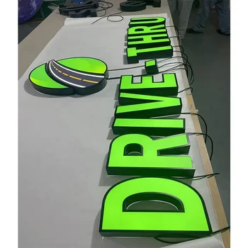 acrylic 3d letter sign indoor 3d acrylic led lettering sign led sign board letter signage manufacturer