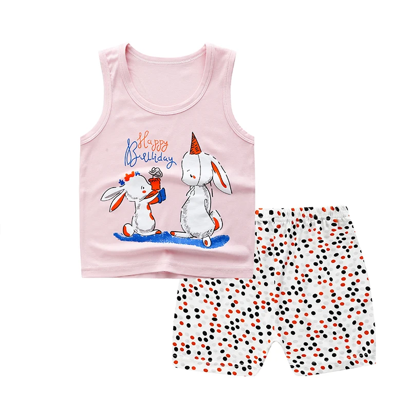Cartoon Sleepwear Kids Boy Popular Design Printed Kids Pyjamas Crazy Sale Fashion design Cotton two pieces