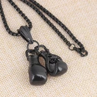 Necklace Factory Wholesale Punk Pendant Punk Head Portrait Individuality Boxing Glove Necklace