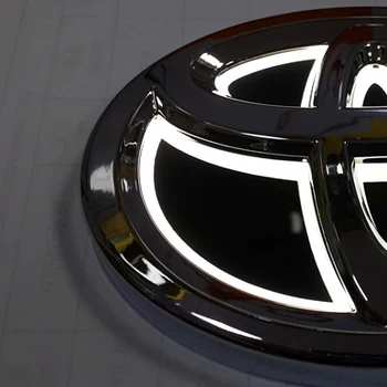 5D Auto Logo Led Light Car Grille Emblem 3D 4D 5d Car Front Logo Badge Led Lamp Car Beacon Lights For Vehicle