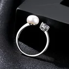 Ring Ready To Ship Trade Assurance Silver Jewelry Pearl Ring Freshwater For Girl
