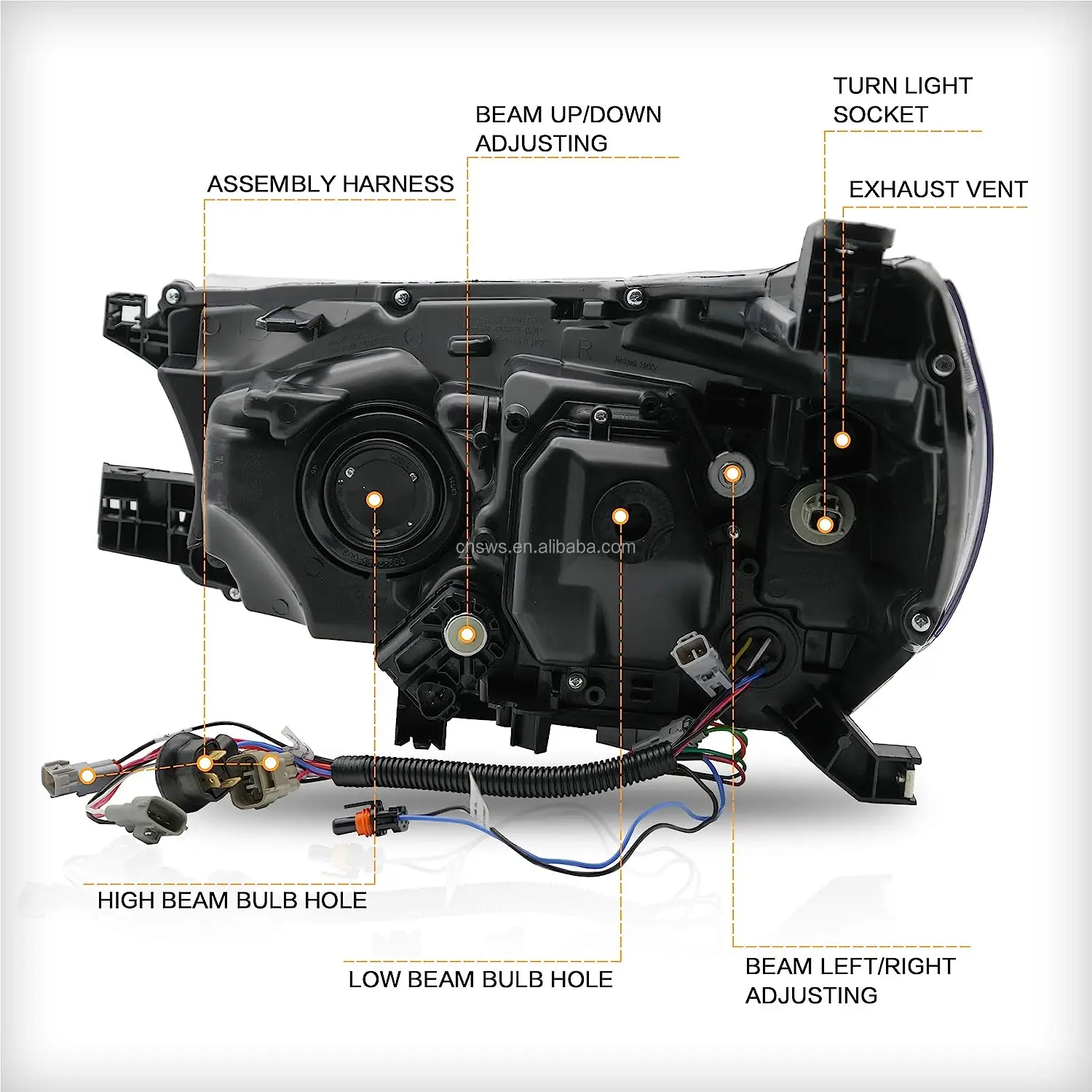 Produkt für Toyota Vigo Hilux Revo LED-Halogenscheinwerfer Autoteile Karosserie-Frontscheinwerfer 2015 2016 2017 2018 2019-36