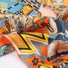 Silk Scarf Custom Low Moq Big Custom Women Digital Printing Satin Silk Scarf Square Scarves Ladies