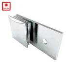 Glass Fittings 180 Degree Chrome Glass Clamps Wall Mounting Glass Clamps Hardware Fittings For 10mm Glass