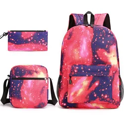 Nylon Full Printing Star Sky quality school bags boys laptop backpack fashion cute school bags for girls school bags sets