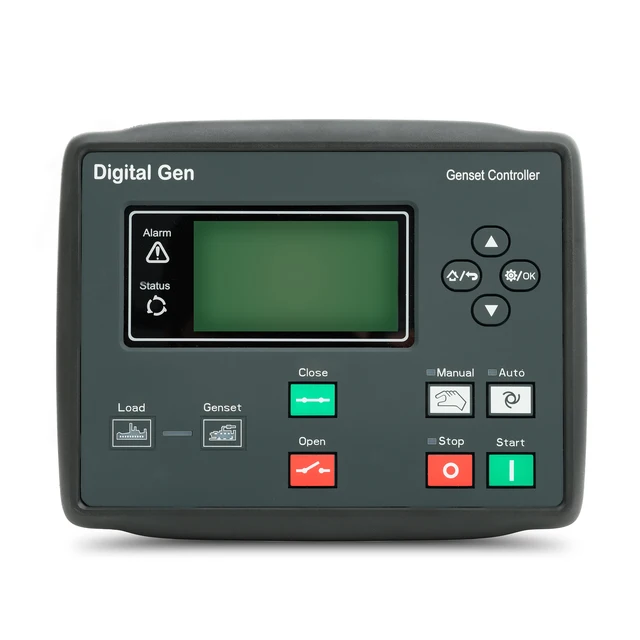 Generator Auto Start Stop Switch Panel Idle Control Box Module LCD Digital Display RS485 Parts 6110NC Genset Controller