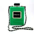 wholesale Acrylic Perfume Women Casual Bottle Handbags Wallet Paris Party Toiletry Wedding Clutch Evening Bags Purses Handbag