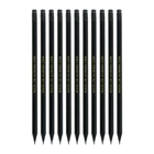 Wholesale Custom Logo 7 Inch Pencis Round Body Black Wood HB Pencil With Eraser For School/Office