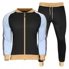 Suit Men's Sportswear Autumn Patchwork Zipper Sweatshirt Top Pants Sets Sports Suit Tracksuit Men Track Suit