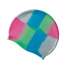 DOVOD Waterproof Full Silicone Custom Printed Swimming Caps Multi Colors Models Mixed Color Swim Caps For Optional