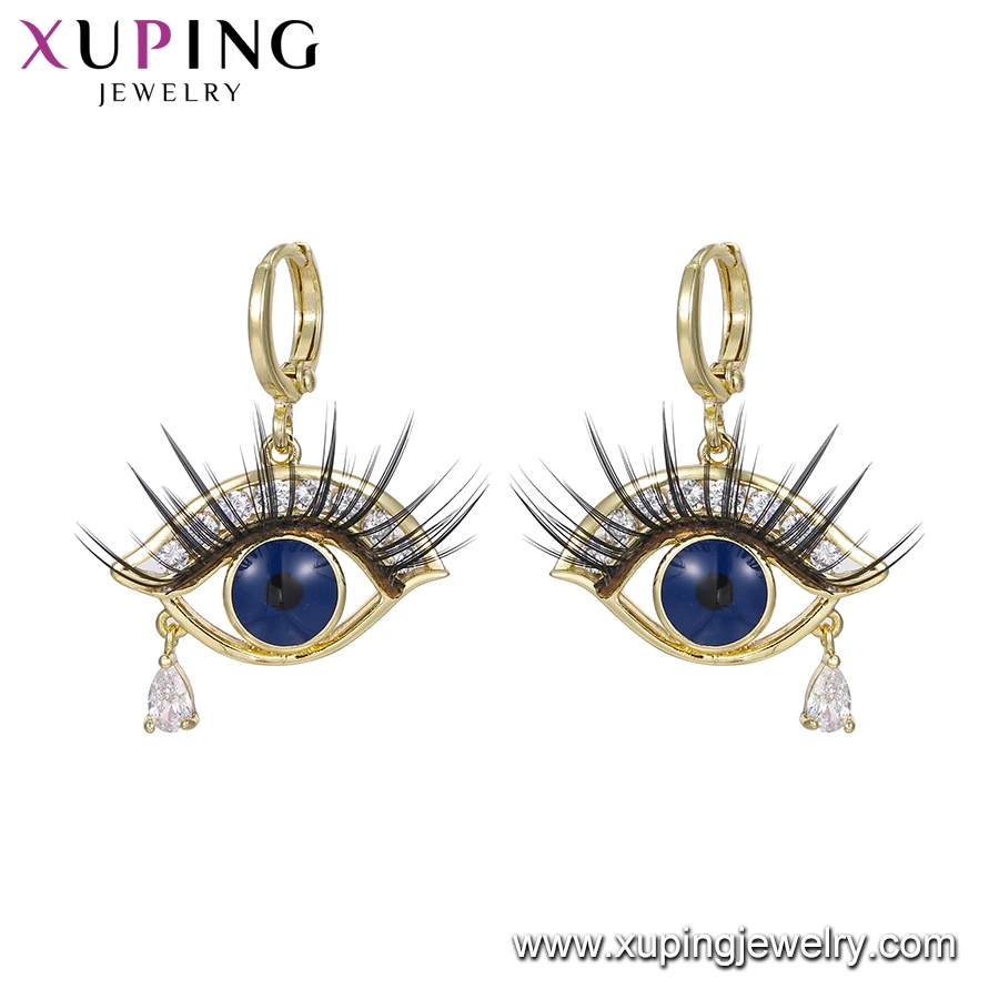 81042 Xuping fashion High quality gold plated eye shape women's earrings