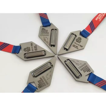 Factory Wholesale Sports Race Medals And Ribbons Suitable For Race First Place
