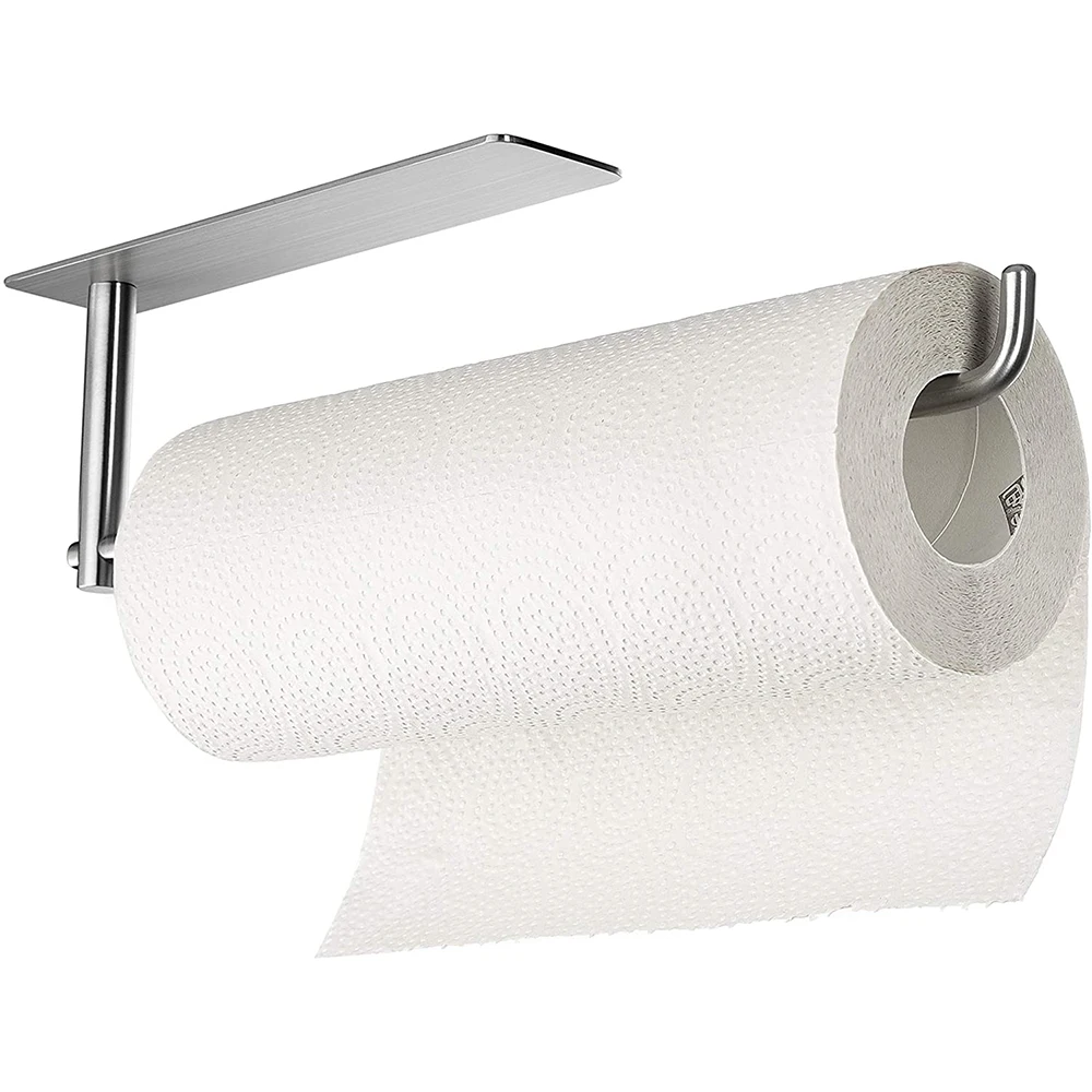 Kitchen Roll Holder Wall Mounted, Self Adhesive Paper Roll Holder Under