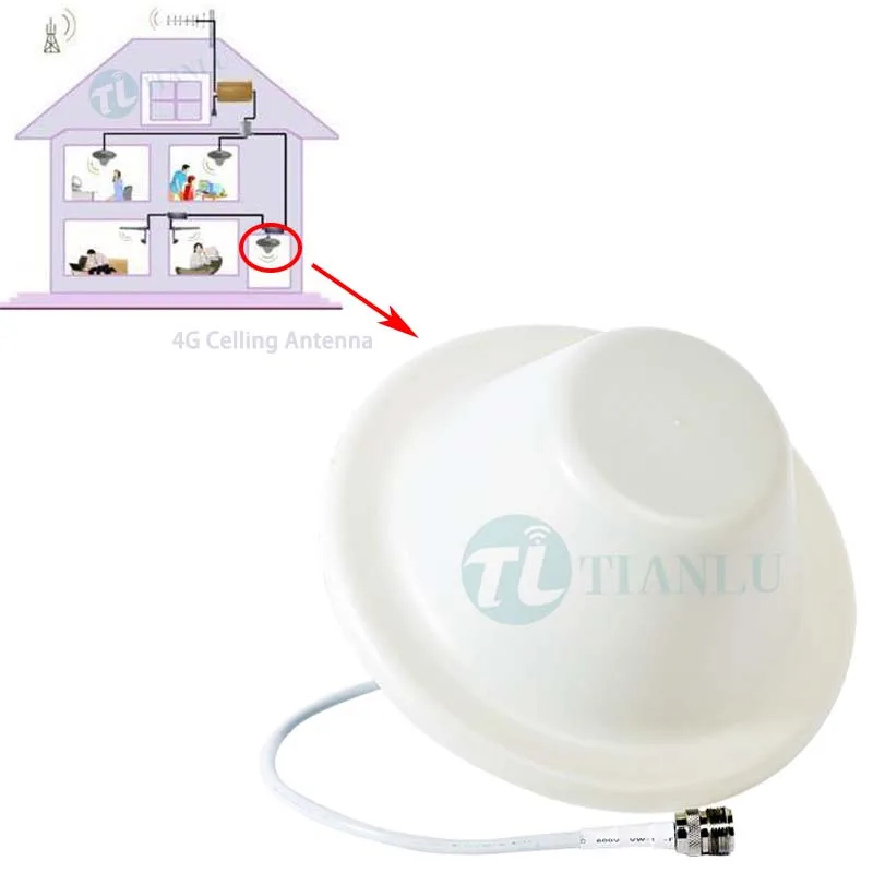 4g Lte 698 2700mhz Ceiling Mount Indoor Omni Directional Antenna