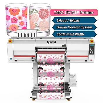 LETOP AB Film UV Crystal Label Sticker Roll Inkjet Printer Digital Printing Plotter Machine Large Mugs Cup Warp UV DTF Printer