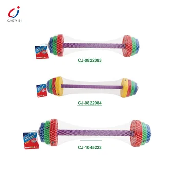 Good sale baby sport set plastic barbell weightlifting toys