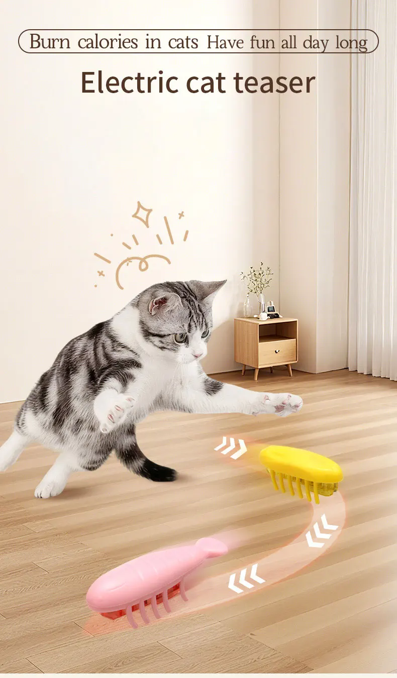 Interactive Smart Cat Toys-durable Plastic Electric Little Bug Small Indoor Toy