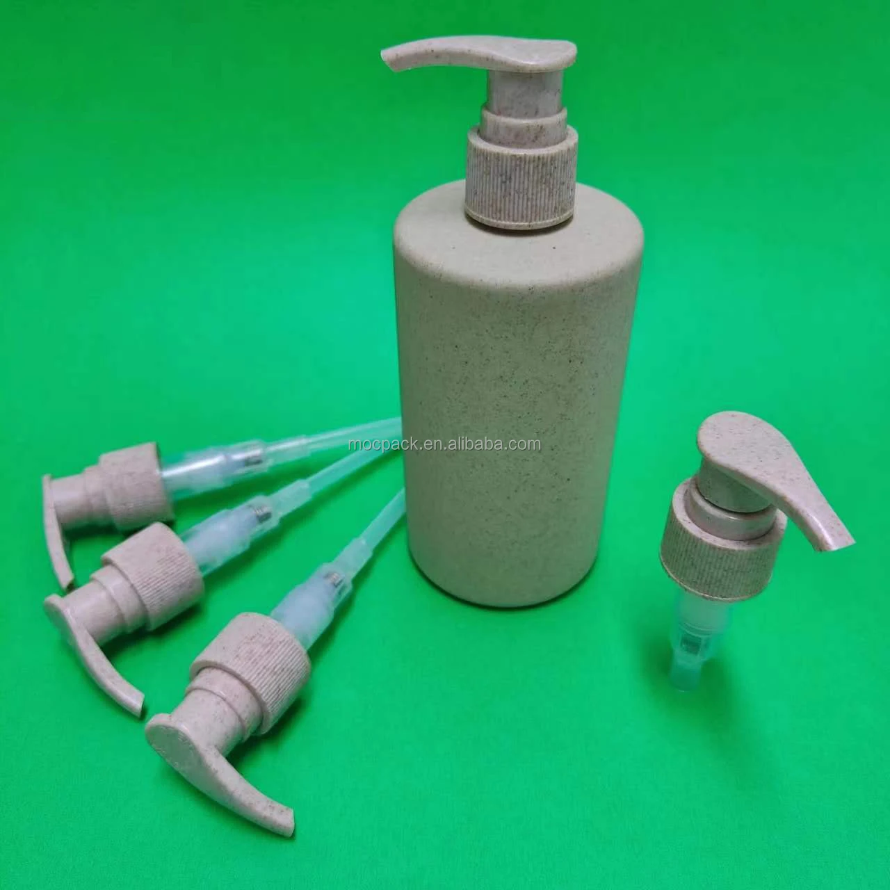 410 biodegradable lotion pump wheat straw plastic skincare packaging cosmetic pump-29