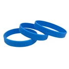 Blue Bracelet Wholesale Custom Logo Silicone Wristband Fashion Blue Debossed Rubber Bracelet For Sporty