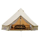 Family Tent 4m Supply Outdoor Arabic Canvascamp Family Tent 3m 4m 5m 6m 7m Cotton Canvas Bell Tent For Glamping