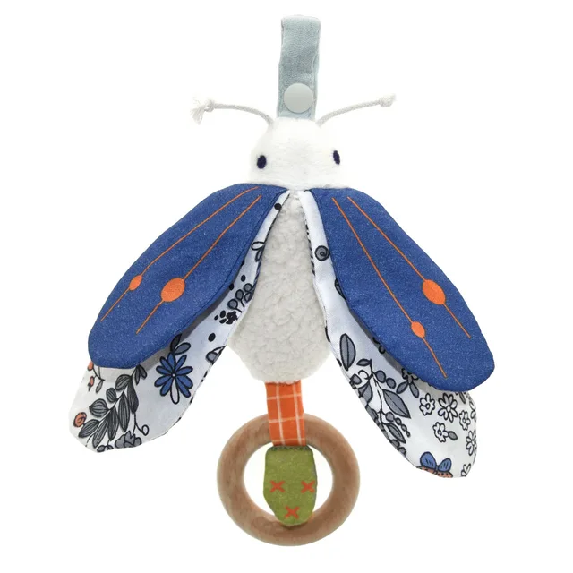 Baby stroller hanging doll moth shaped baby plush pendant for children hanging stroller toy for children seat hanging toy