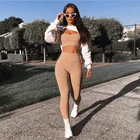 Hoodies Womens Fashion Design Crop Top Sports Pullover Tops Simple Basic Style Sweatshirt Hoodies Tops Blouse