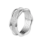 And Diamond Ring French Light Luxury And Elegant Design Geometric Diamond Set S925 Sterling Silver Ring For Women