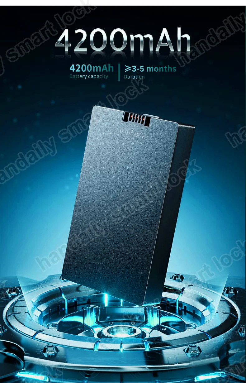 handaily wholesale automatic fingerprint tuya 3d face smart door lock for front door digital palm vein home security door lock f888-9